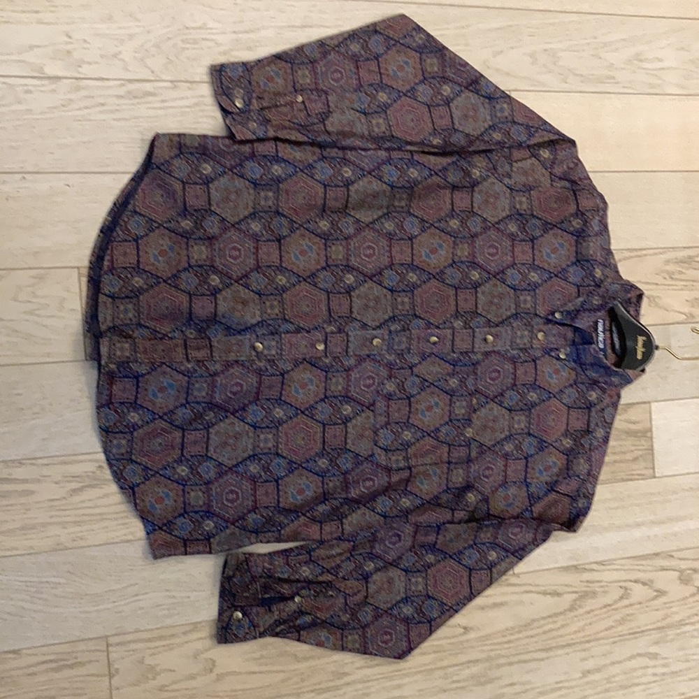 Nautica mosaic print shirt